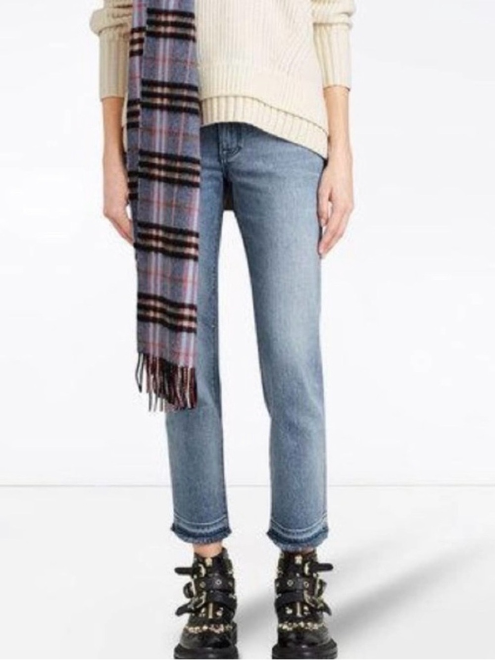 Burberry Slim Crop Light Blue Straight-Leg Women’s Jeans Size 31